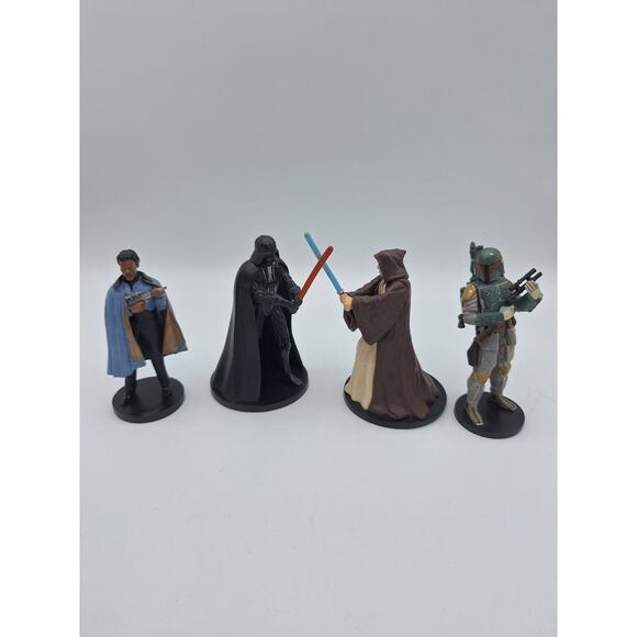 Star Wars Collection (4) Darth Vader, Lando Calrissian, Obe-Won Kenobi, Boba Fet - Picture 1 of 11